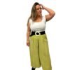 Pantalón lino verde