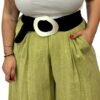 Pantalón lino verde