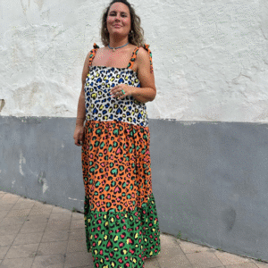 Vestido animal print