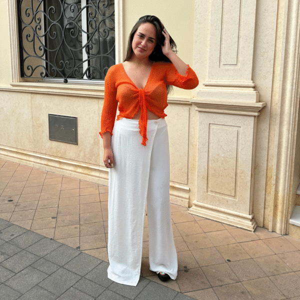 Top hilo naranja