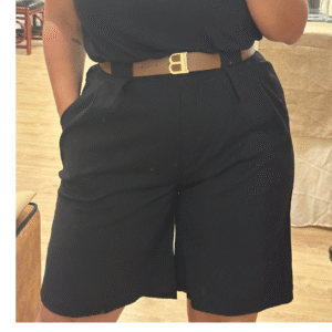 Bermudas pinza negras