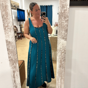 Vestido Mar azul petroleo