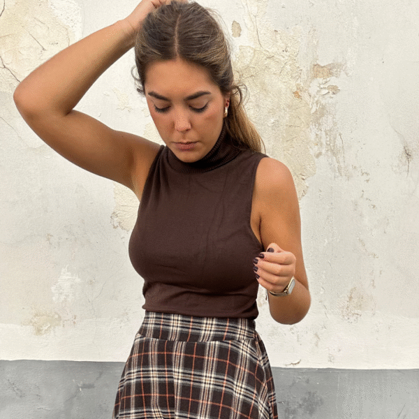 Jersey cuello sin mangas