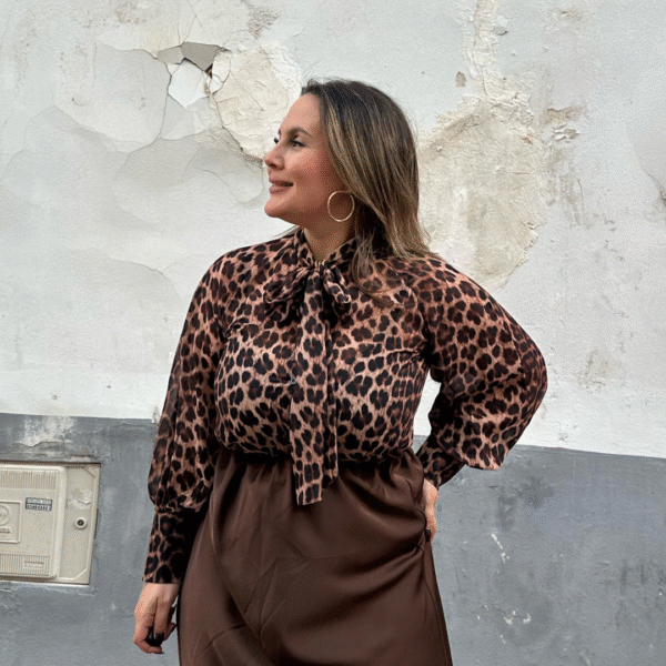 Camisa leopardo lazada