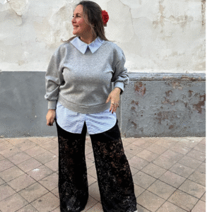 Diseño sin título (35) (1) Sudadera falsa camisa gris