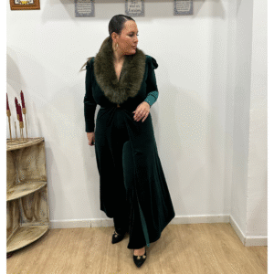 Diseño sin título - 2025-12-02T141110.191 (1) Kaftan terciopelo verde botella