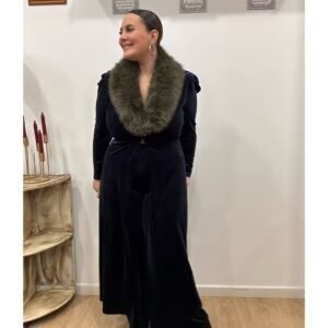 Kaftan Azul marino terciopelo