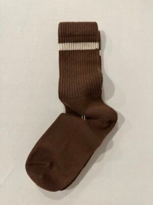 Calcetines marrones raya
