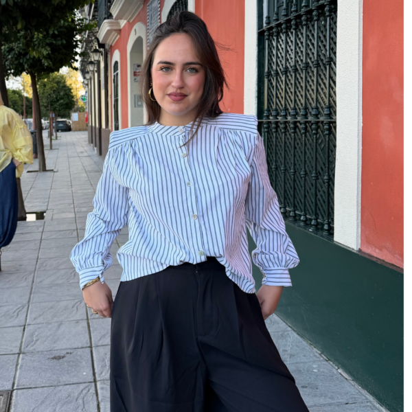 Camisa rallas con hombreras