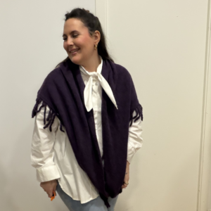 Poncho morado