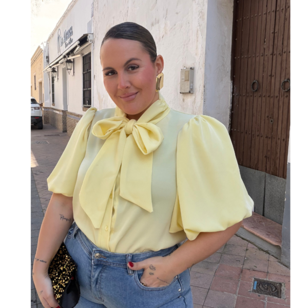 Camisa lazada amarilla