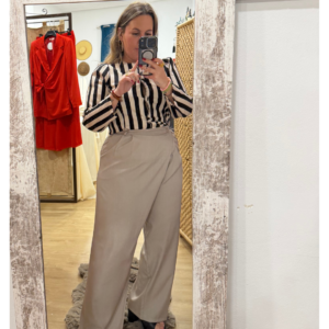 Pantalon cruzado beig