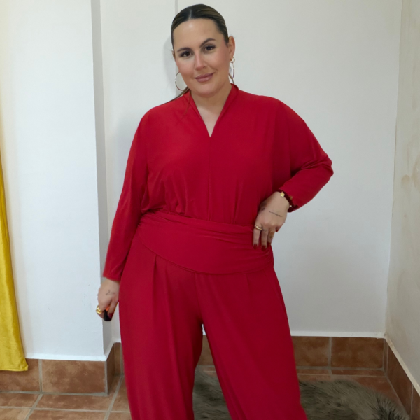 Conjunto Sirena rojo