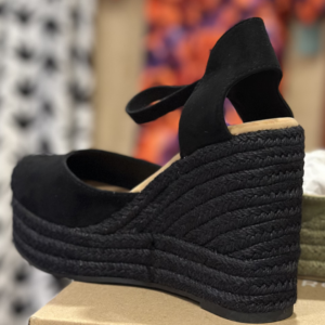 Cuñas de esparto confort negras