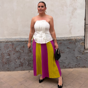 Falda buganvilla y lima