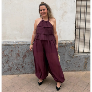 Top burdeo halter