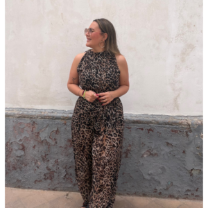 Pantalon leopardo claro
