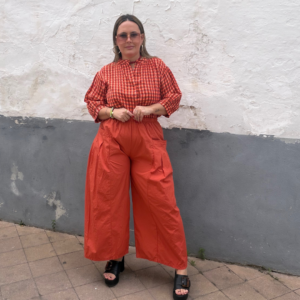 Pantalon naranja cargo