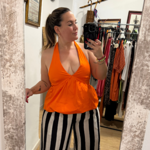Top naranaja halter