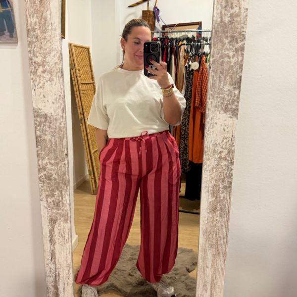 Pantalon Aladin frambuesa