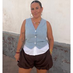 Chalequillo rallas celeste
