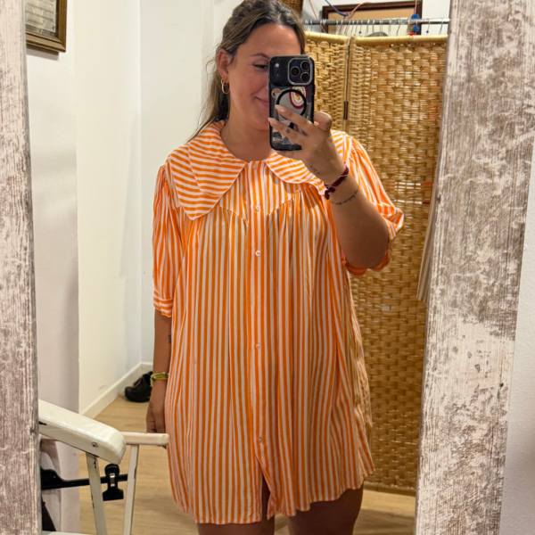 Maxi camisa naranja