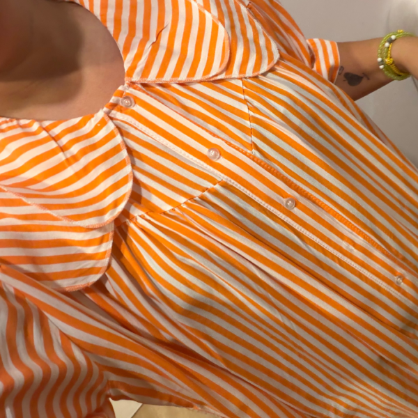 Maxi camisa naranja