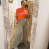Pantalon cargo lino