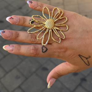Anillo maxi flor