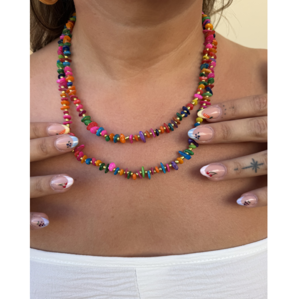 Colgante pedreria colores
