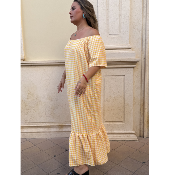 Vestido vichy amarillo