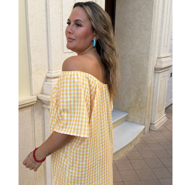 Vestido vichy amarillo