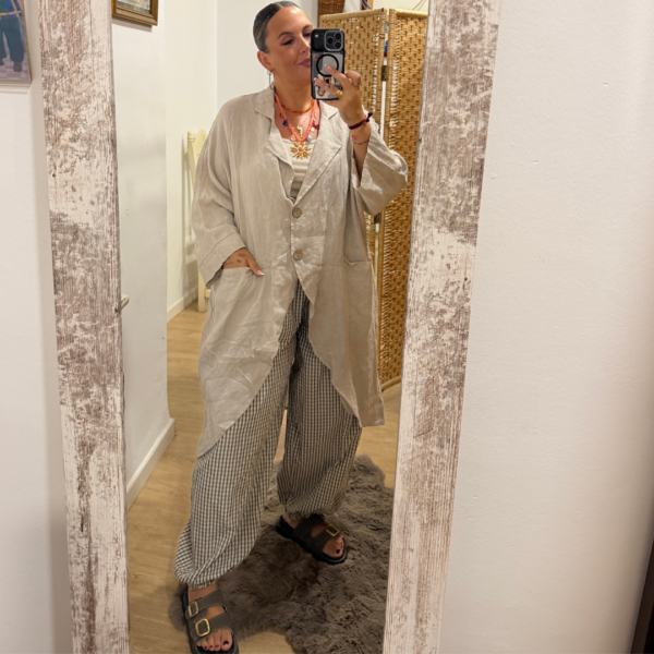 Camisola/kaftan lino