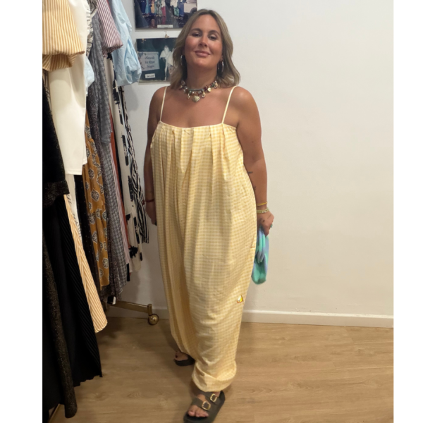Mono vichy amarillo