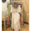 Vestido Vichy bordado