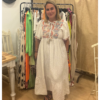 Vestido Vichy bordado