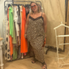 Vestido lencero animal print