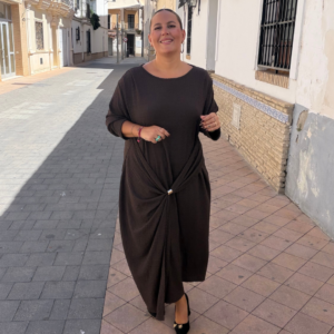 Vestido Grecia chocolate