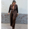 Traje de chaqueta marron chocolate