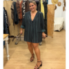 Blazer rallas verde y negra