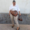 Bolso piel chocolate