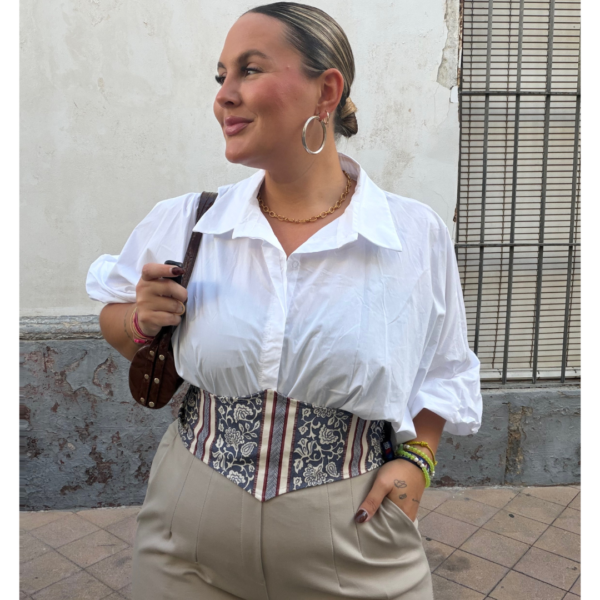 Camisa murcielago blanca