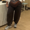 Pantalon Zara boton chocolate