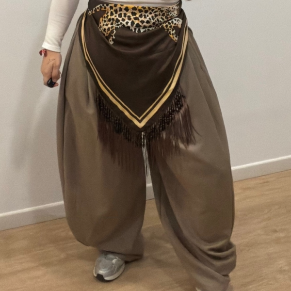 Pantalon beig botones